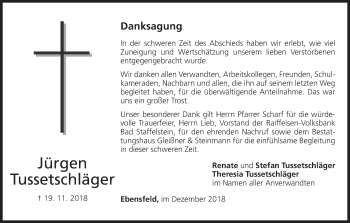 Anzeige von Jürgen Tussetschläger von MGO