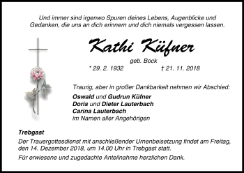 Anzeige von Kathi Küfner von MGO