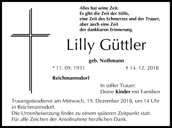 Anzeige von Lilly Güttler von MGO