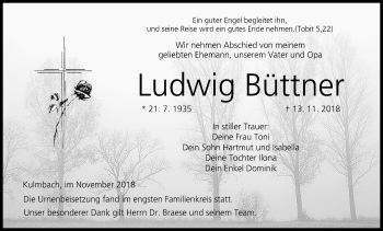 Anzeige von Ludwig Büttner von MGO
