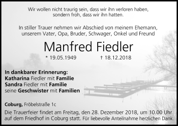 Anzeige von Manfred Fiedler von MGO