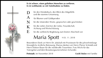 Anzeige von Maria Spott von MGO