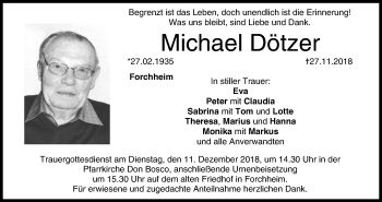 Anzeige von Michael Dötzer von MGO