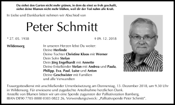 Anzeige von Peter Schmitt von MGO