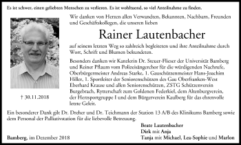 Anzeige von Rainer Lautenbacher von MGO