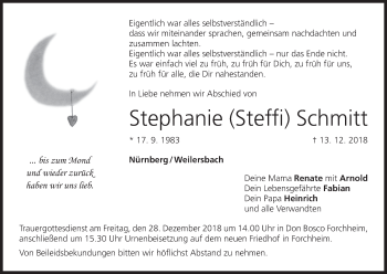 Anzeige von Stephanie Schmitt von MGO