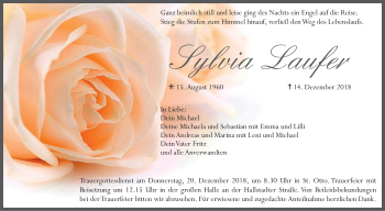 Anzeige von Sylvia Laufer von MGO