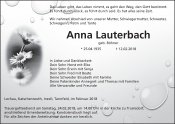 Anzeige von Anna Lauterbach von MGO
