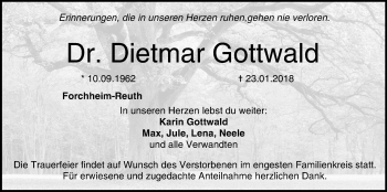 Anzeige von Dietmar Gottwald von MGO
