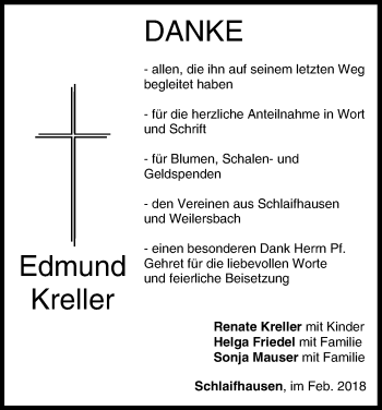 Anzeige von Edmund Kreller von MGO