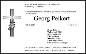Anzeige von Georg Peikert von MGO