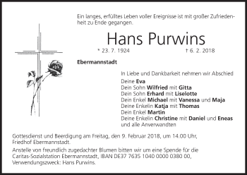 Anzeige von Hans Purwins von MGO