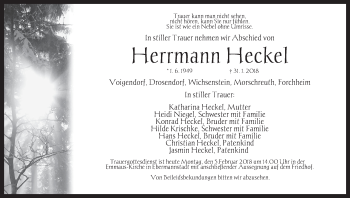 Anzeige von Herrmann Heckel von MGO