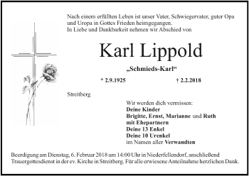 Anzeige von Karl Lippold von MGO