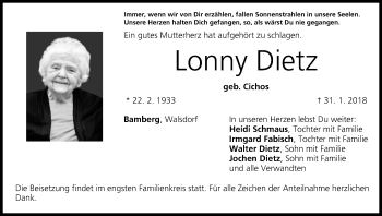 Anzeige von Lonny Dietz von MGO