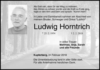 Anzeige von Ludwig Horntrich von MGO