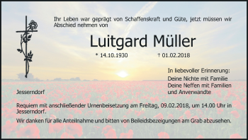 Anzeige von Luitgard Müller von MGO