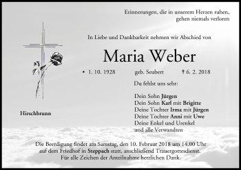 Anzeige von Maria Weber von MGO