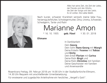 Anzeige von Marianne Amon von MGO