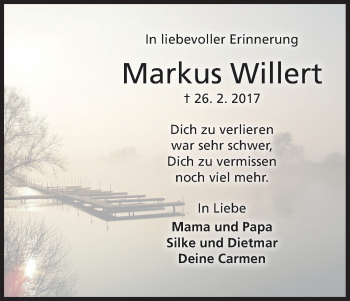 Anzeige von Markus Willert von MGO