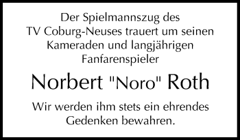 Anzeige von Norbert Roth von MGO