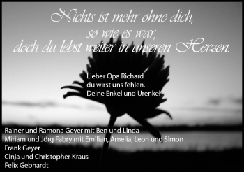 Anzeige von Richard Gebhardt von MGO