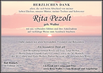 Anzeige von Rita Pezolt von MGO