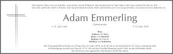 Anzeige von Adam Emmerling von MGO