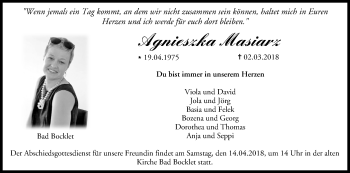 Anzeige von Agnieszka Masiarz von MGO