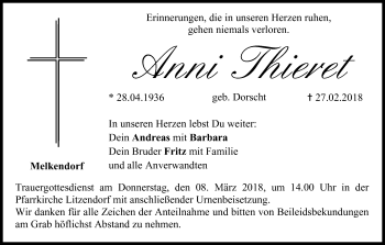 Anzeige von Anni Thieret von MGO