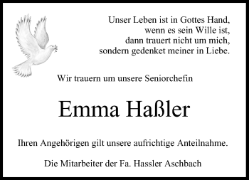 Anzeige von Emma Haßler von MGO