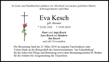 Anzeige von Eva Kesch von MGO