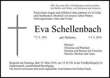 Anzeige von Eva Schellenbach von MGO