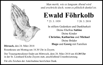 Anzeige von Ewald Föhrkolb von MGO