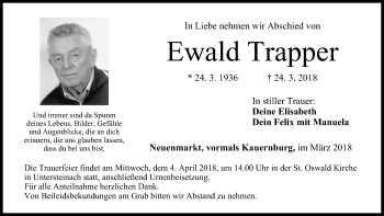Anzeige von Ewald Trapper von MGO