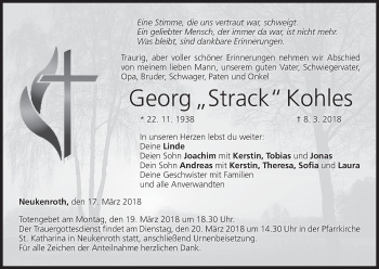Anzeige von Georg Kohles von MGO