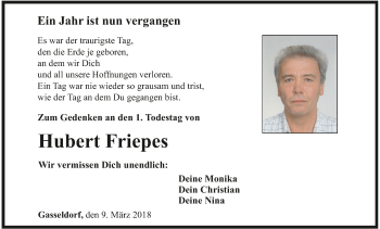 Anzeige von Hubert Friepes von MGO