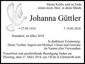 Anzeige von Johanna Güttler von MGO