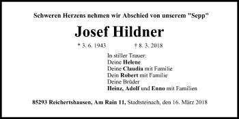 Anzeige von Josef Hildner von MGO