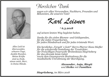 Anzeige von Karl Leisner von MGO