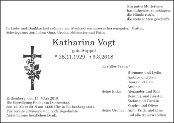 Anzeige von Katharina Vogt von MGO