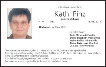 Anzeige von Kathi Pinz von MGO