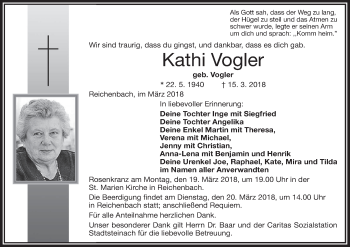 Anzeige von Kathi Vogler von MGO