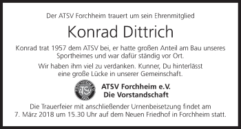 Anzeige von Konrad Dittrich von MGO