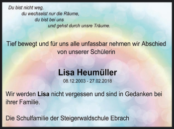 Anzeige von Lisa Heumüller von MGO