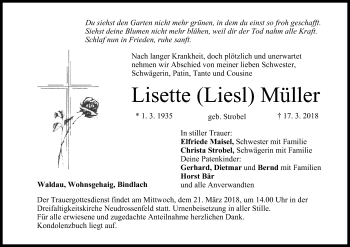 Anzeige von Lisette Müller von MGO