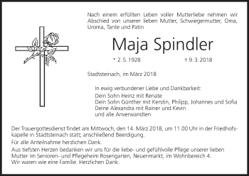 Anzeige von Maja Spindler von MGO