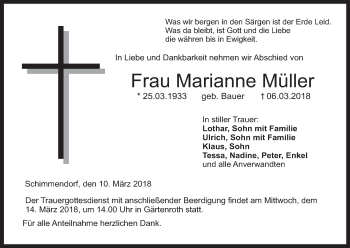 Anzeige von Marianne Müller von MGO