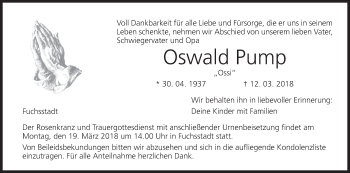 Anzeige von Oswald Pump von MGO