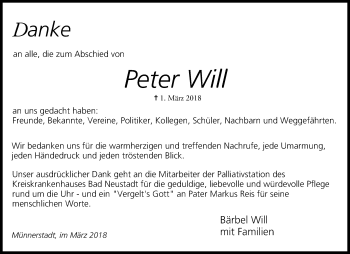 Anzeige von Peter Will von MGO